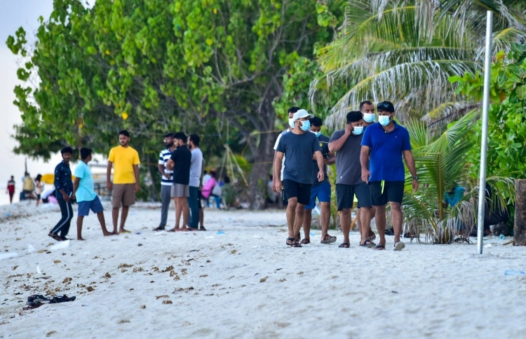 Promotional flyer targeting Indian travelers, highlighting Maldives' beauty.