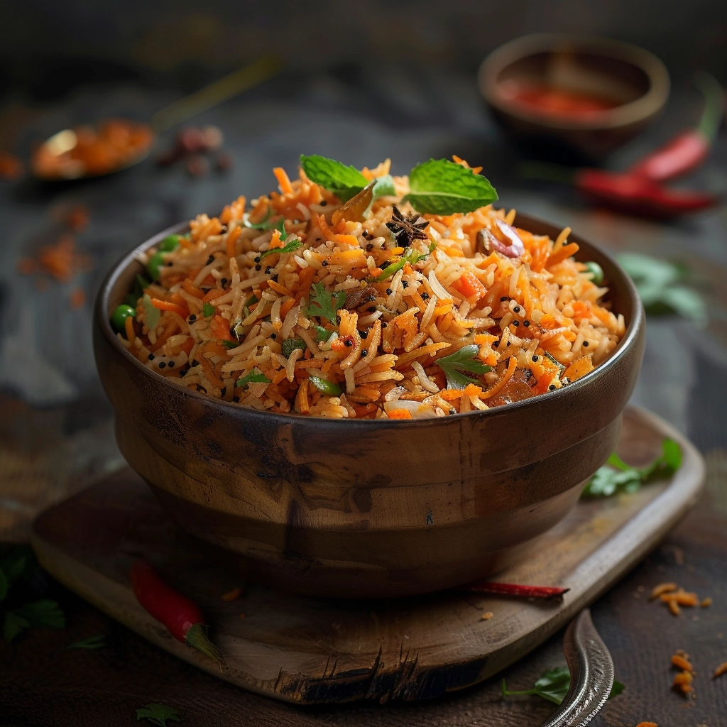 A mouthwatering spread of pulao accompaniments, including raita, pickles, pappadums, and a fresh salad, adding layers of flavor and texture to the delicious rice dish.