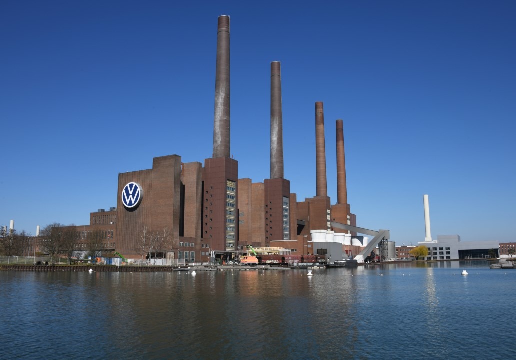 Inside the main production line at Volkswagen Wolfsburg Plant 